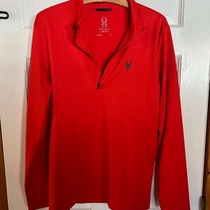 Spyder Vibrant Red Half-Zip Top